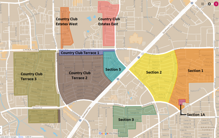 Sections and Boundaries Map – Sharpstown Civic Association